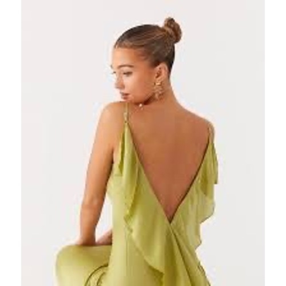 Peppermayo Jade Escape Maxi Dress Lime Green Size 4 New With Tags‎ - Picture 2 of 6